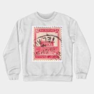 Palestine stamp, Dome of the Rock, Jerusalem Crewneck Sweatshirt